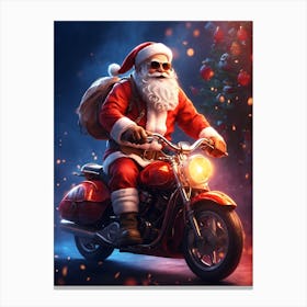 Dashing Santa Claus Canvas Print