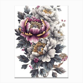 Peonies 5 Canvas Print