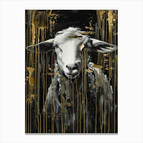 Gold Sheep Canvas Print