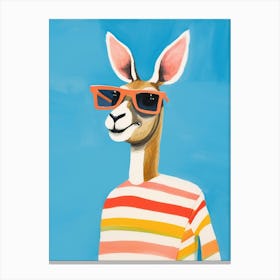 Little Gazelle 1 Wearing Sunglasses Canvas Print