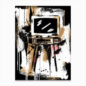 Tv Illustration Canvas Print