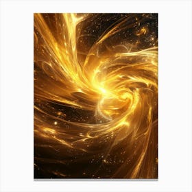 Golden Swirl Canvas Print