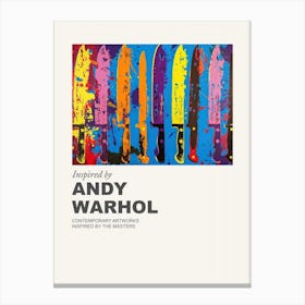 Museum Poster Inspired By Andy Warhol 12 Canvas Print