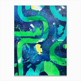 Abstract Painting-urban green Canvas Print