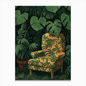 Chair In The Jungle Canvas Print