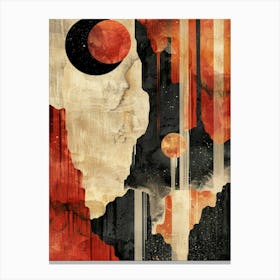 'Solar Eclipse' 3 Canvas Print