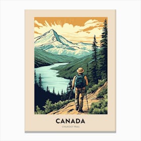 Chilkoot Trail Canada 2 Vintage Hiking Travel Poster Canvas Print