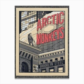 Arctic Monkeys Brooklyn Steel Poster Canvas Print