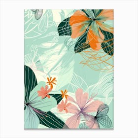 Floral Pattern Vector 2 Canvas Print