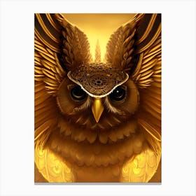 Golden Owl 1 Canvas Print