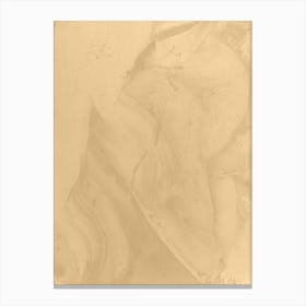 Beige Plastered  Art Print Canvas Print