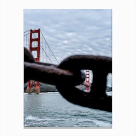 Peeking Golden Gate Bridge Canvas Print