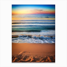 Sunset At The Beach 12 Canvas Print