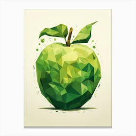 Low Poly Apple 5 Canvas Print