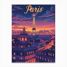 Paris At Night 1 Canvas Print