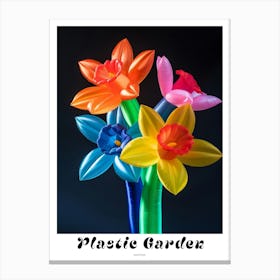 Bright Inflatable Flowers Poster Daffodil 2 Canvas Print