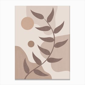 Calming Abstract Painting in Neutral Tones 3 Canvas Print