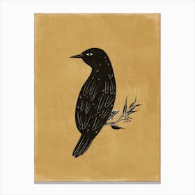 Black Bird Canvas Print