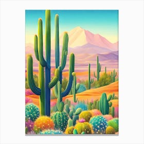 Cactus Desert 1 Canvas Print