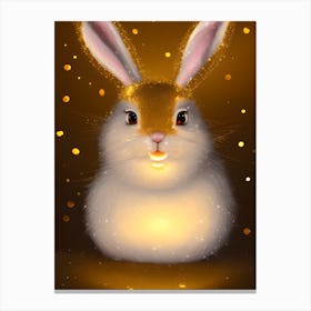 Golden Bunny Canvas Print