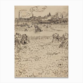 The Harvest (1888), Vincent Van Gogh Canvas Print