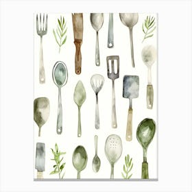 Kitchen Utensils 1 Canvas Print