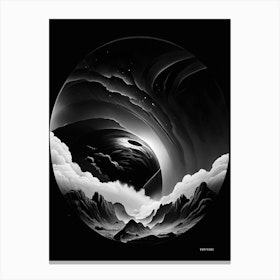 Nebula Noir Comic Space Canvas Print