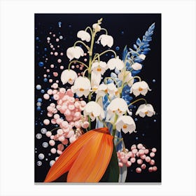 Surreal Florals Lily Of The Valley 2 Flower Painting Canvas Print