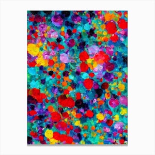 Box Jellyfish Vibrant Painting Canvas Print