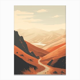 Dusky Track New Zealand 2 Hiking Trail Landscape Canvas Print