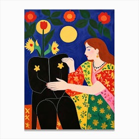 Woman And A Man 1 Canvas Print