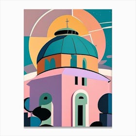 Observatory Musted Pastels Space Canvas Print