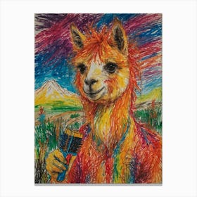 Llama 12 Canvas Print