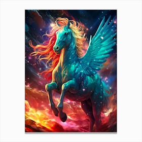 Unicorn With Wings Canvas Print