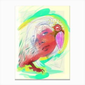 Bird Face 1 Canvas Print