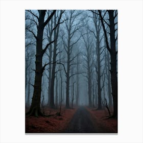 The Silent Stalker of the Blackened Forest Canvas Print