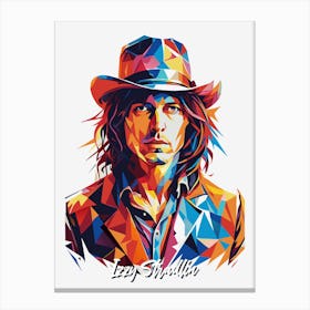 Gnr Izzy Stradlin 01 Portrait Music Icon Style WPAP Pop Art Canvas Print