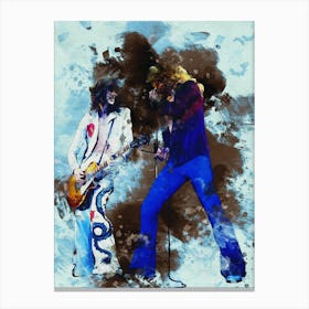 Smudge Robert Plant & Jimmy Page Canvas Print