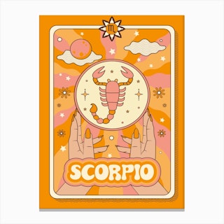 Zodiac Scorpio Canvas Print