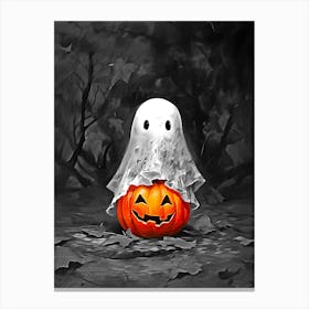 Ghost Pumpkin 1 Canvas Print