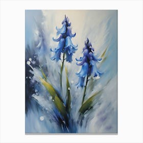 Blue Flowers - Ai Canvas Print