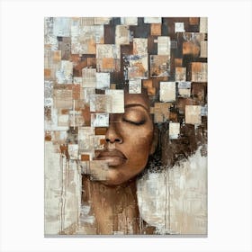 Afro Head 2 Canvas Print