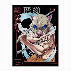 Demon Slayer Anime Poster 1 Canvas Print