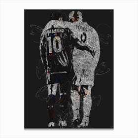 Ronaldinho & Ronaldo Canvas Print