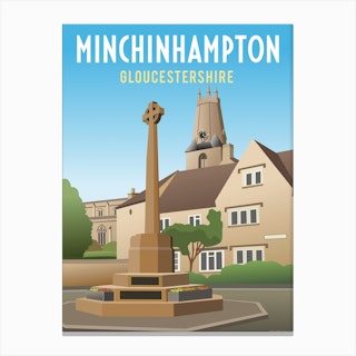 Minchinhampton Church Cotswolds Canvas Print