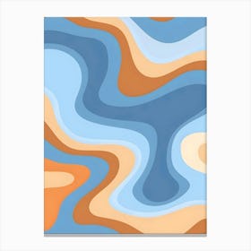 Abstract Wave Pattern 2 Canvas Print