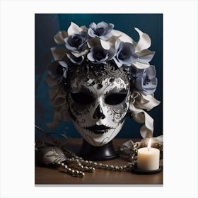 Day Of The Dead Mask 1 Canvas Print