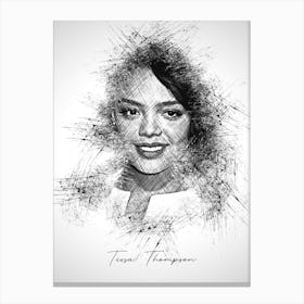 Tessa Thompson Canvas Print