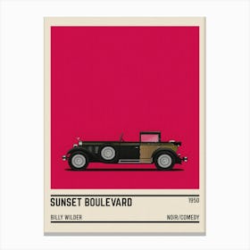 Sunset Boulevard Car Movie Canvas Print