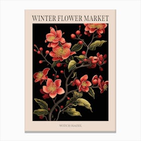 Witch Hazel 4 Winter Flower Market Poster Canvas Print